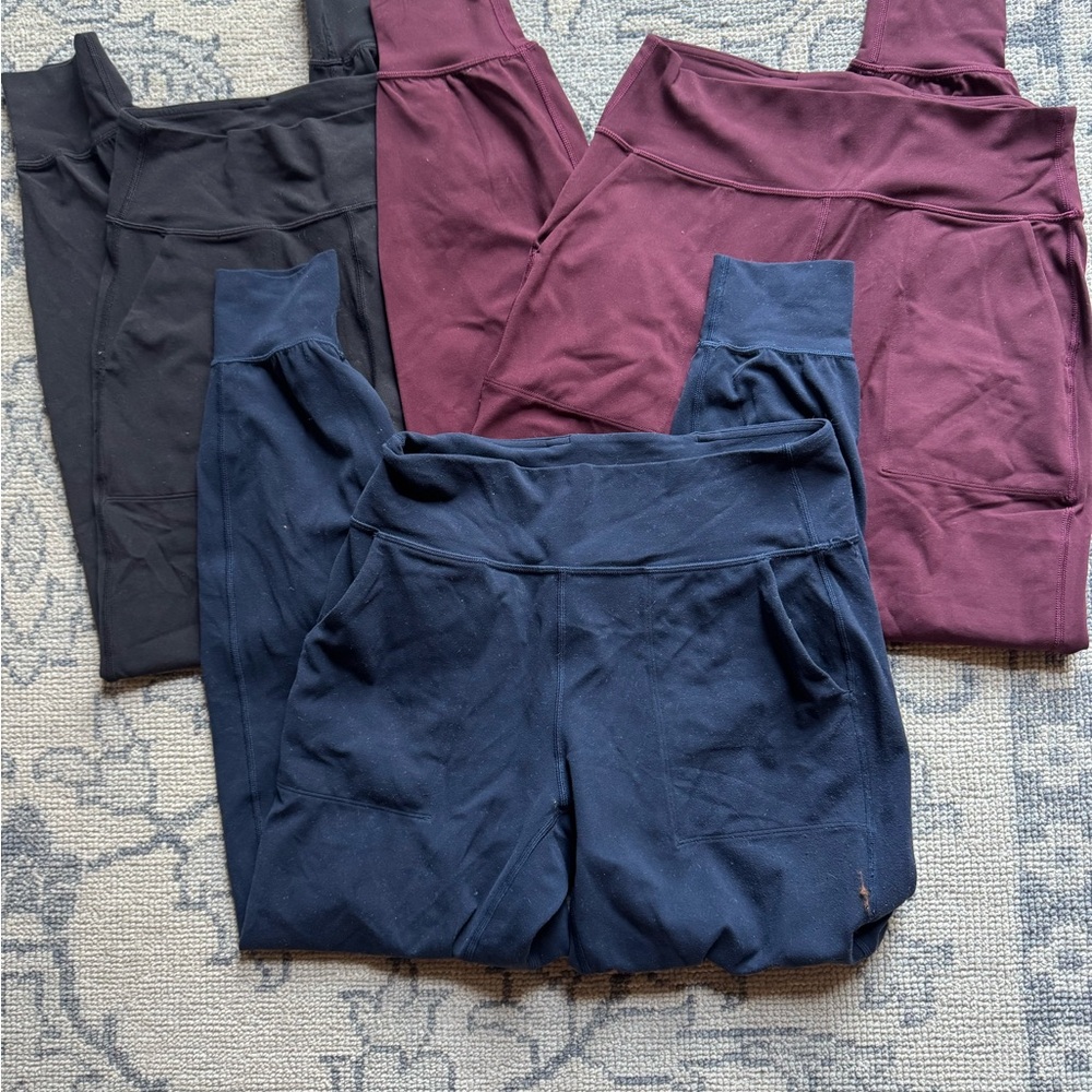 Lululemon Align High Rise Joggers - Set of 3 - Size 8